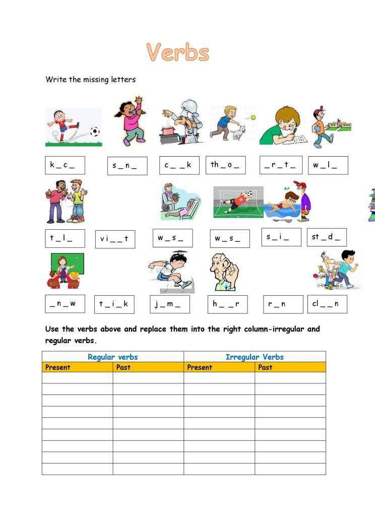 Notes On Regular And Irregular Verbs Quiz - Notes - MyPrivateTutor UAE